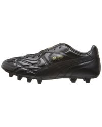 PUMA King Top K Di Fg in Black/Black/Black/Gold (Metallic) for Men | Lyst