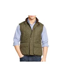 olive green polo vest