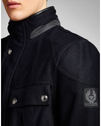 Belstaff Leather Snaefell Jacket In Cordura 1000 Twill in Black for Men -  Lyst