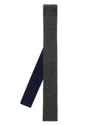 Brioni Silk And Cashmere Blend Knitted Tie In Navy Blue For Men Lyst