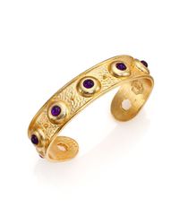Stephanie Kantis | Metallic Balance Light Amethyst Cuff Bracelet | Lyst