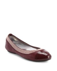 Tory Burch | Purple Gabby Mixed-media Ballet Flats | Lyst