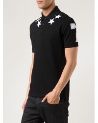 givenchy black star polo