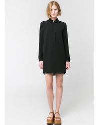 mango black shirt dress
