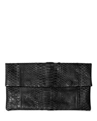 Akkesoir | Black Python Clutch | Lyst