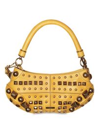 Burberry Prorsum | Yellow Studs Small Top Handle | Lyst