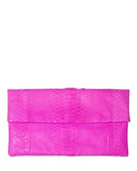 Akkesoir | Pink Python Clutch | Lyst