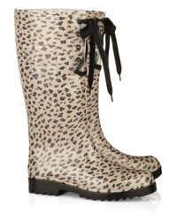See By Chloé Lace-up Wellington Rain Boot - Lyst