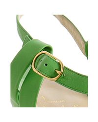 Studded Tropanita Patent-Leather Sandals by Christian Louboutin