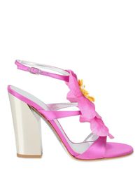 Casadei | Pink Orchid Sandals | Lyst