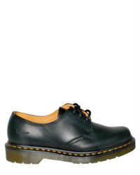 Dr. Martens | Black Calfskin Rubber Sole Lace-up Shoes | Lyst