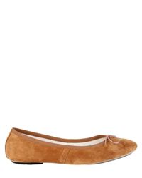 Suzie Mas | Brown Suede Flats | Lyst