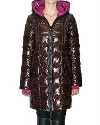 Duvetica | Brown Edona Long Down Jacket | Lyst