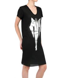Gareth Pugh | Black Limit.ed Androgynous Print Jersey T-shirt Dress | Lyst