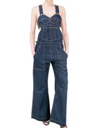 Jean Paul Gaultier Salopette Brete Jumpsuit in Indigo (Blue) | Lyst