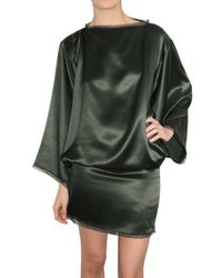 ROKSANDA | Green Silk Satin Dress | Lyst
