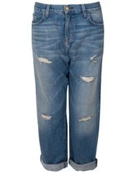 Current/Elliott | Blue The Selvedge Boyfriend | Lyst