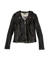 Doma Leather | Black Leather Moto Jacket | Lyst