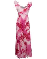 Leaves Of Grass | Pink Mosaic Sleeveless Tie-dye Maxi Dress | Lyst