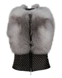 Thomas Wylde | Gray Bullet Proof Fur Gilet | Lyst
