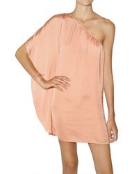 American Retro | Pink Tori One Shoulder Dress | Lyst