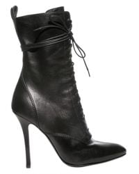 Balmain | Black Pointed Toe Boots | Lyst