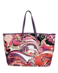Emilio Pucci | Multicolor Printed Pvc Shopper Tote | Lyst