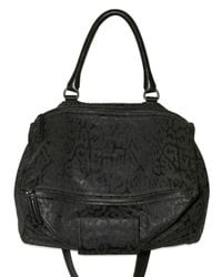 Givenchy | Black Leopard Pandora Medium Shoulder Bag | Lyst