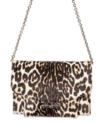 Givenchy | Brown Pony Leopard Printed Shoulder Bag | Lyst