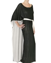 Issa | Black Reversible Crepe Jersey Kaftan Dress | Lyst