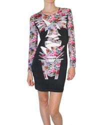 Jonathan Saunders | Multicolor Floral Totem Bodycon Dress | Lyst