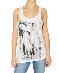 Philipp Plein | White Crystal Porn Star Jersey Tank Top | Lyst