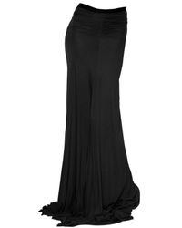 Rick Owens | Black Jersey Long Skirt | Lyst