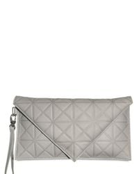 Gareth Pugh | Gray Embossed Envelope Clutch | Lyst