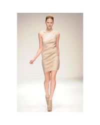 Todd Lynn | Pink Mendel Dress W/ Leather Top | Lyst