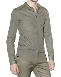 Burberry Prorsum | Natural Cotton Poplin Shirt for Men | Lyst