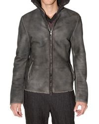 CoSTUME NATIONAL | Black Mestizo Shearling Jacket for Men | Lyst