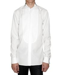 Dior Homme | White Plastron Poplin Tuxedo Shirt for Men | Lyst