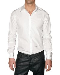 DSquared² | White Pvc Collar Poplin Carpenter Shirt for Men | Lyst