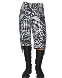 Gareth Pugh | Black Optical Neoprene Panelled Shorts for Men | Lyst