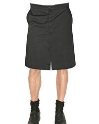 Givenchy | Black Gabardine Cotton Skirt Shorts for Men | Lyst