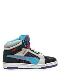 PUMA | Multicolor Leopard Ankle Height Basketball Sneakers for Men | Lyst