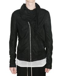 Rick Owens | Black Wrap Shawl Bomber Jacket for Men | Lyst