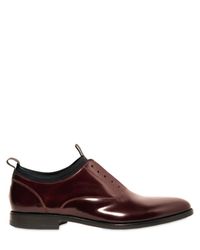 Marc Jacobs | Purple Brushed Calf and Neoprene Lace-up Shoes for Men | Lyst
