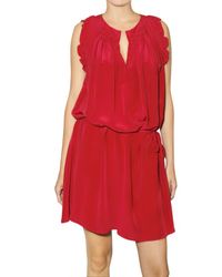 Vanessa Bruno | Purple Washed Crepe De Chine Dress | Lyst