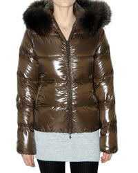 Duvetica | Brown Adhara Fur Down Jacket | Lyst