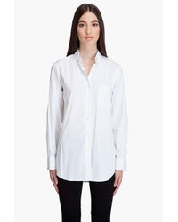 Theory | White Macina Wealth Shirt | Lyst