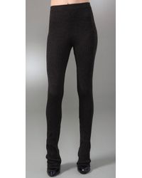Alexander Wang | Gray Merino Wool Rib Knit Leggings | Lyst