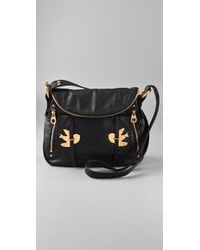 Marc By Marc Jacobs | Black Petal To The Metal - Natasha Flap Crossbody Bag | Lyst