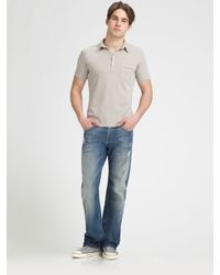 7 For All Mankind | Blue Austyn Stained Painter Straight-leg Jeans for Men | Lyst